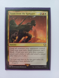 Taunt from the Rampart LP | Commander: The Lord of the Rings - English MTG - Image 1
