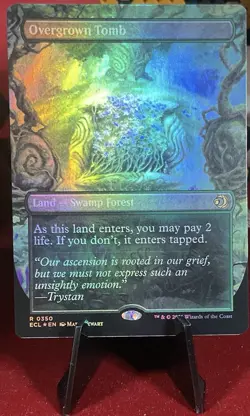 MTG - Overgrown Tomb - 0350 - R - ECL - BORDERLESS * FOIL - Image 1