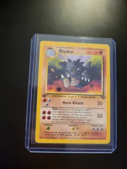 Rhydon Card 45/64 1st Edition Jungle Set Pokemon 1999 - Image 1
