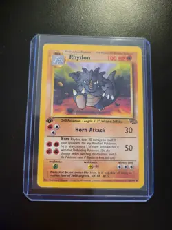 Rhydon Card 45/64 1st Edition Jungle Set Pokemon 1999 - Image 3