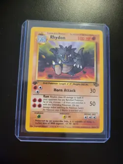 Rhydon Card 45/64 1st Edition Jungle Set Pokemon 1999 - Image 5
