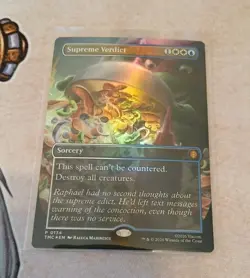 Supreme Verdict Borderless FOIL Commander: Teenage Mutant Ninja Turtles MTG MINT - Image 1