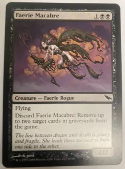 LP - Faerie Macabre - Shadowmoor - Magic the Gathering Lightly Played Eng MTG - Image 1