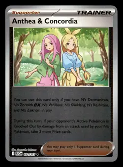 Anthea & Concordia 182/217 ASC ME: Ascended Heroes Pokemon NM Reverse Holo - Image 1