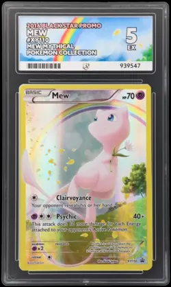 Mew XY110 Black Star Promo 2016 Mythical Pokemon Collection Full Art Holo ACE 5 - Image 1