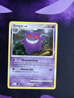 Pokemon TCG Gengar Lv. 46 17/99 Platinum Arceus Regular Rare Vintage 2009 NM/LP - Image 1
