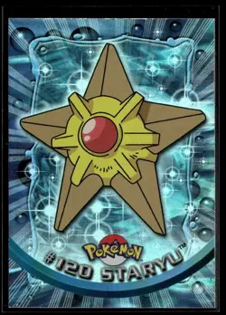 1998 Pokemon TV Animation Edition Topps Foil Blue Logo.. Staryu #120 - Image 1