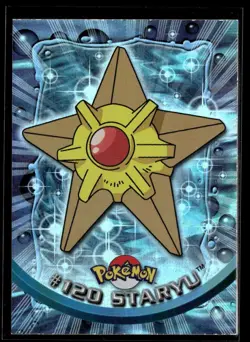1998 Pokemon TV Animation Edition Topps Foil Blue Logo,, Staryu #120 - Image 1