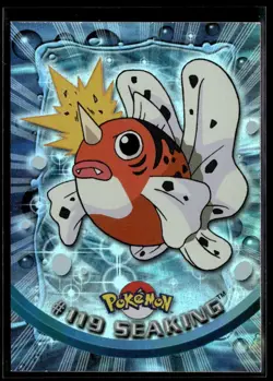 1998 Pokemon Topps TV Animation Edition Foil Blue Logo, Seaking #119 - Image 1