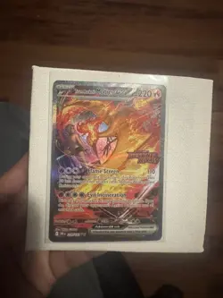 Pokemon Team Rocket's Moltres EX SIR Stamped Promo Destined Rivals 229/182 NM - Image 3