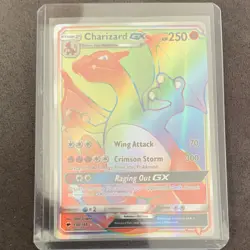 Pokemon Charizard GX Sm-Burning Shadows Rainbow Rare Holo 150/147 250 HP - Image 1