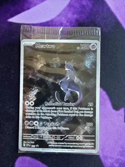 MEWTWO SVP 052 Scarlet Violet 151 Promo Illustration Rare Pokemon Card SEALED - Image 1