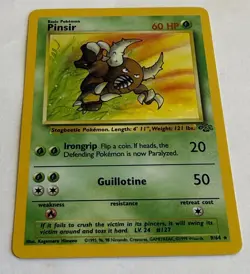 Pokemon TCG Pinsir Jungle 9/64 Holo Unlimited Holo Rare - Image 2