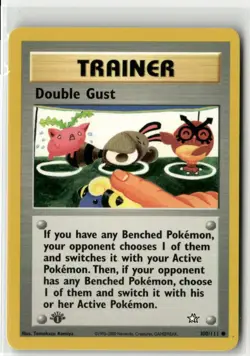 2000 Pokemon Neo - Genesis Vintage 1st Edition - Trainer Double Gust #100/111 - Image 1