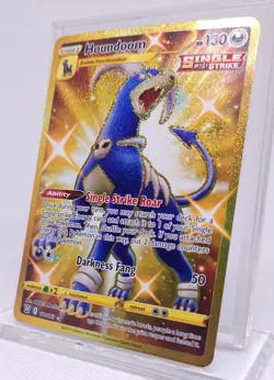 Pokemon Houndoom 179/163 Gold Secret Rare SWSH Battle Styles - Image 3
