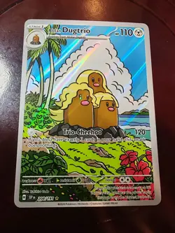 Alolan Dugtrio - 208/191 - Illustration Rare - Surging Sparks - Pokemon TCG - Image 1