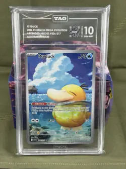 2026 POKEMON EN ASCENDED HEROES ILLUSTRATION RARE #226 PSYDUCK TAG 10 GEM - Image 3