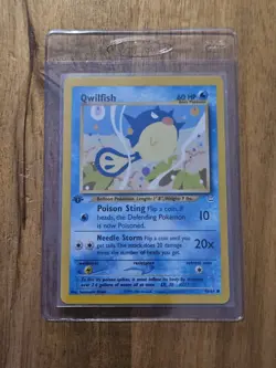 1st Edition Qwilfish - NEAR MINT - 49/64 Neo Revelation 2001 - WOTC Pokemon TCG - Image 1