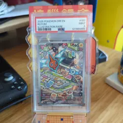 2025 POKEMON DRI EN-DESTINED RIVALS ILLUSTRATION RARE #197 ROTOM PSA 9 - Image 1