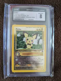 Pokemon Pichu #35 Reverse Holo Black Star Promo 2001 CGC 8 NM-MT - Image 3