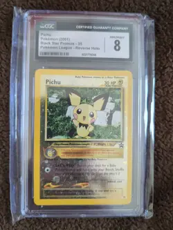 Pokemon Pichu #35 Reverse Holo Black Star Promo 2001 CGC 8 NM-MT - Image 4