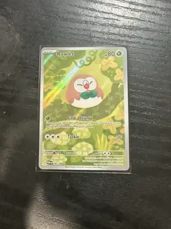 Pokemon TCG Perfect Order Illustration Rare IR Rowlet 090/088 NM - Image 1