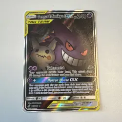 2019 Pokemon Gengar & Mimikyu GX TAG TEAM Full Art Ultra Rare 165/181 Holo - Image 1