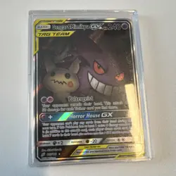 2019 Pokemon Gengar & Mimikyu GX TAG TEAM Full Art Ultra Rare 165/181 Holo - Image 3
