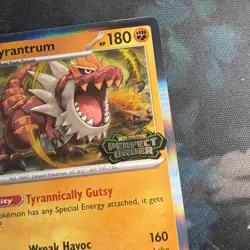 Pokemon TCG Tyrantrum Perfect Order Stamp Holo 066 Promo NM Black Star - Image 5