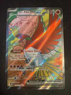 Pokemon Ethan’s Ho-Oh Ex 209/182 Secret Rare Scarlet Violet Destined Rivals NM - Image 1