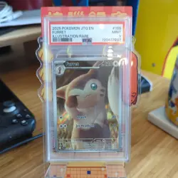 2025 Pokemon Journey Together Furret #168 Illustration Rare PSA 9 - Image 1
