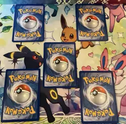 Pokemon TCG Eevee Lot (5) 2012-2013 Basic LP-MP - Image 2