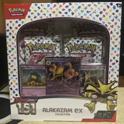 2023 Pokemon Scarlet & Violet 151 Alakazam EX Collection Box Factory Sealed - Image 1