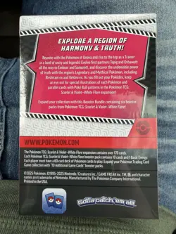 Pokemon TCG Scarlet and Violet White Flare Booster Bundle Box NEW FACTORY SEALED - Image 2