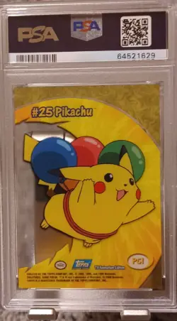 2000 Tops Pokemon Pikachu CGC GEM MINT 10 - Image 2