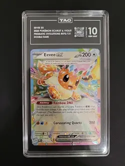 Pokemon Eevee EX Prismatic Evolutions Stamped #075/131- Surprise Box- TAG 10 - Image 1