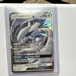 Pokemon Lugia GX 159/214 SM Lost Thunder Ultra Rare Holo Basic 190 HP English - Image 1