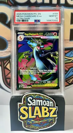 Pokemon PFL Mega Charizard 109/094 X ex (PSA 10) - Image 1