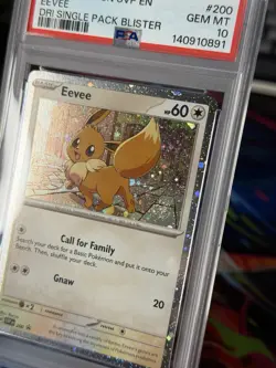 Pokemon Eevee 2025 Destined Rivals Black Star Promo #200 PSA 10 Gem Mint! - Image 2