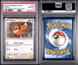 Pokemon Eevee 2025 Destined Rivals Black Star Promo #200 PSA 10 Gem Mint! - Image 5
