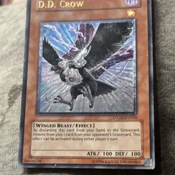 Konami D.D. Crow STON-EN024 Strike of Neos Ultimate Rare 1st Edition - Image 1