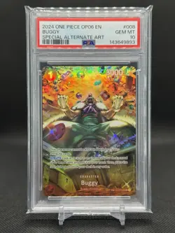 2024 One Piece Buggy SP Alternate Art #OP03-008 PSA 10 GEM MINT - Image 1