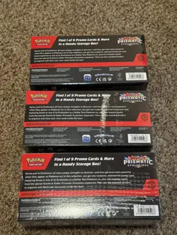 Lot of 3 - Pokemon TCG - Prismatic Evolutions Surprise Box - New And Sealed - Image 2