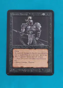 HYPNOTIC SPECTER - MtG ALPHA - Magic the Gathering card MP - Image 1