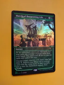 March of Bugeoning Life FOIL NEO 393 rare instant Magic the Gathering Card. - Image 3