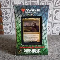Magic: The Gathering : D&D Aura of Courage Commander Deck - New & Sealed - Image 1