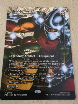 Raph's Jitte - Umezawa's Jitte - Regular (Borderless) TMNT- Mtg - Image 1
