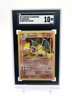 Pokemon TCG Charizard Celebrations: Classic Collection 4/102 SGC Gem Mint 10 💎 - Image 1