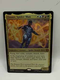 MTG Magic The Gathering Spider-Man Cosmic Spider-Man FOIL Mythic - Image 1