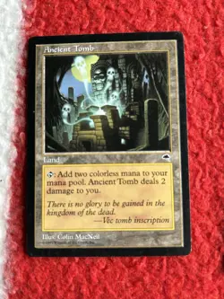 Magic: The Gathering Ancient Tomb Tempest Land 1997 Uncommon Regular Colin MacN… - Image 1